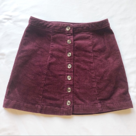 Forever 21 Dresses & Skirts - Forever 21 plum corduroy skirt